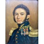 English School (19th Century): Portrait of a Naval Officer