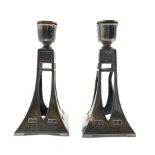 Pair of WMF silver-plated candlesticks