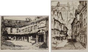 Ella Banks (ne� Coates) (British 1889-1937): 'Stonegate' and 'St Williams College' York
