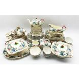 Royal Cauldon Victoria pattern table ware comprising six dinner plates
