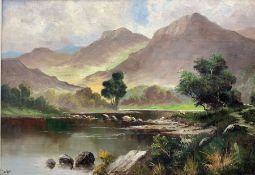 Jack M. Ducker (Scottish fl.1910-30): Scottish Highland River Landscape