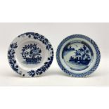 Two 18th century Delft tin-glazed plates