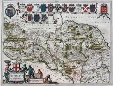 After Johannes/Joan Blaeu (1596-1673): 'Ducatus Eboracensis Pars Borealis'