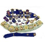 Four RAOB silver gilt and enamel breast jewels 1907-33