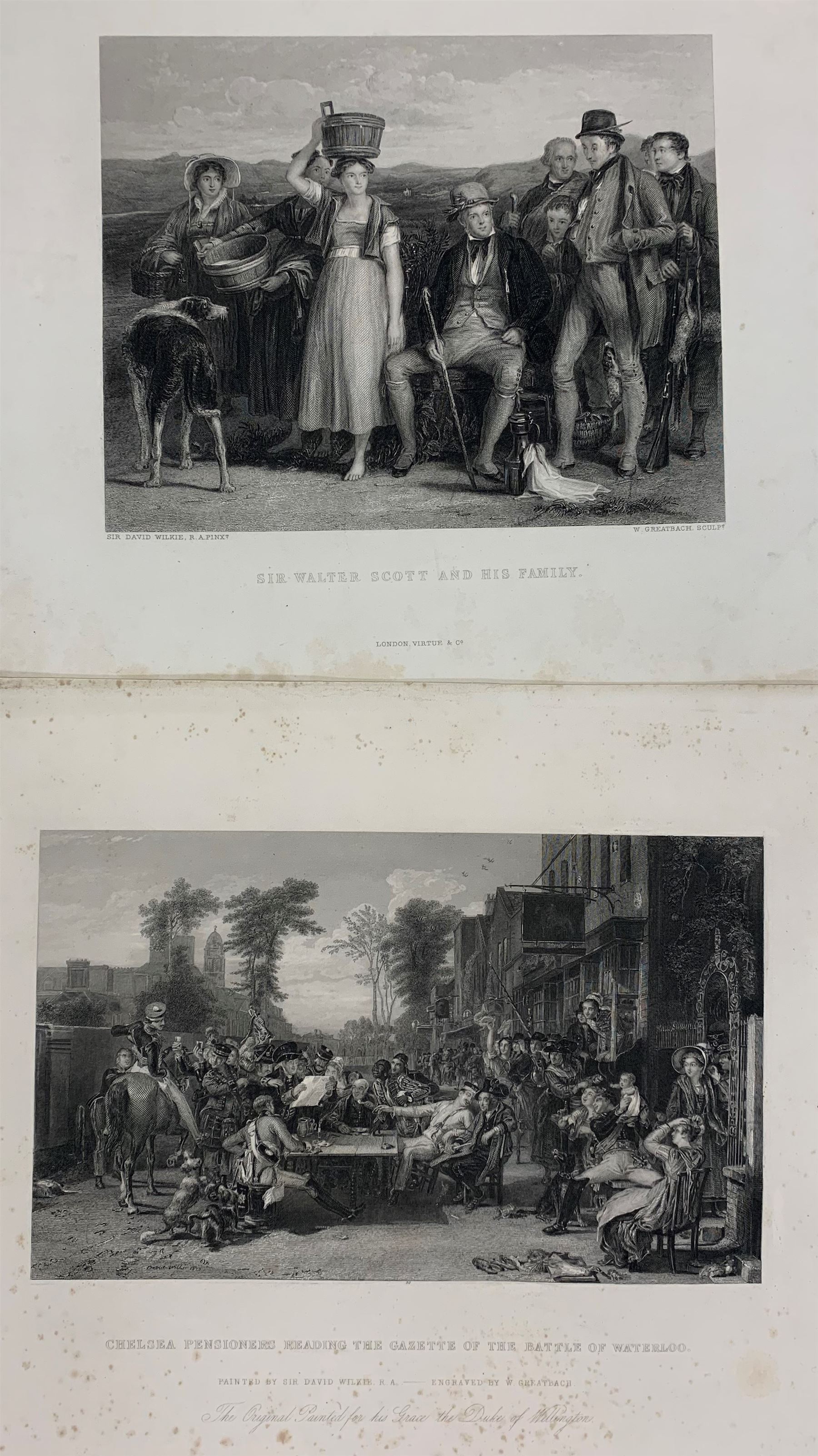 After Sir David Wilkie RA (British 1785-1841): 'Blind Man's Buff' together with six other engravings - Image 5 of 7