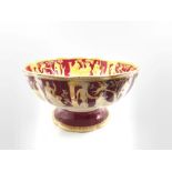 Late Victorian Furnivals substantial punch bowl decorated in the 'Portland' pattern having the inter