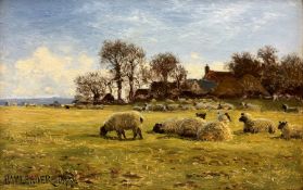 Benjamin Williams Leader (British 1831-1923): 'Sheep Pastures