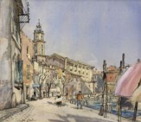 Patrick Hall (British 1906-1992): A Street in Venice