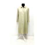 Burberry ladies beige coloured trench coat with check lining