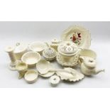 Quantity of Leeds and other creamware including T G Green tea pot