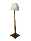 Early 20th century Art Deco walnut standard lamp