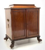 Late 19th century Irish mahogany champagne cellarette