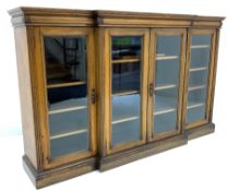 Maple & Co - Late Victorian dwarf breakfront bookcase