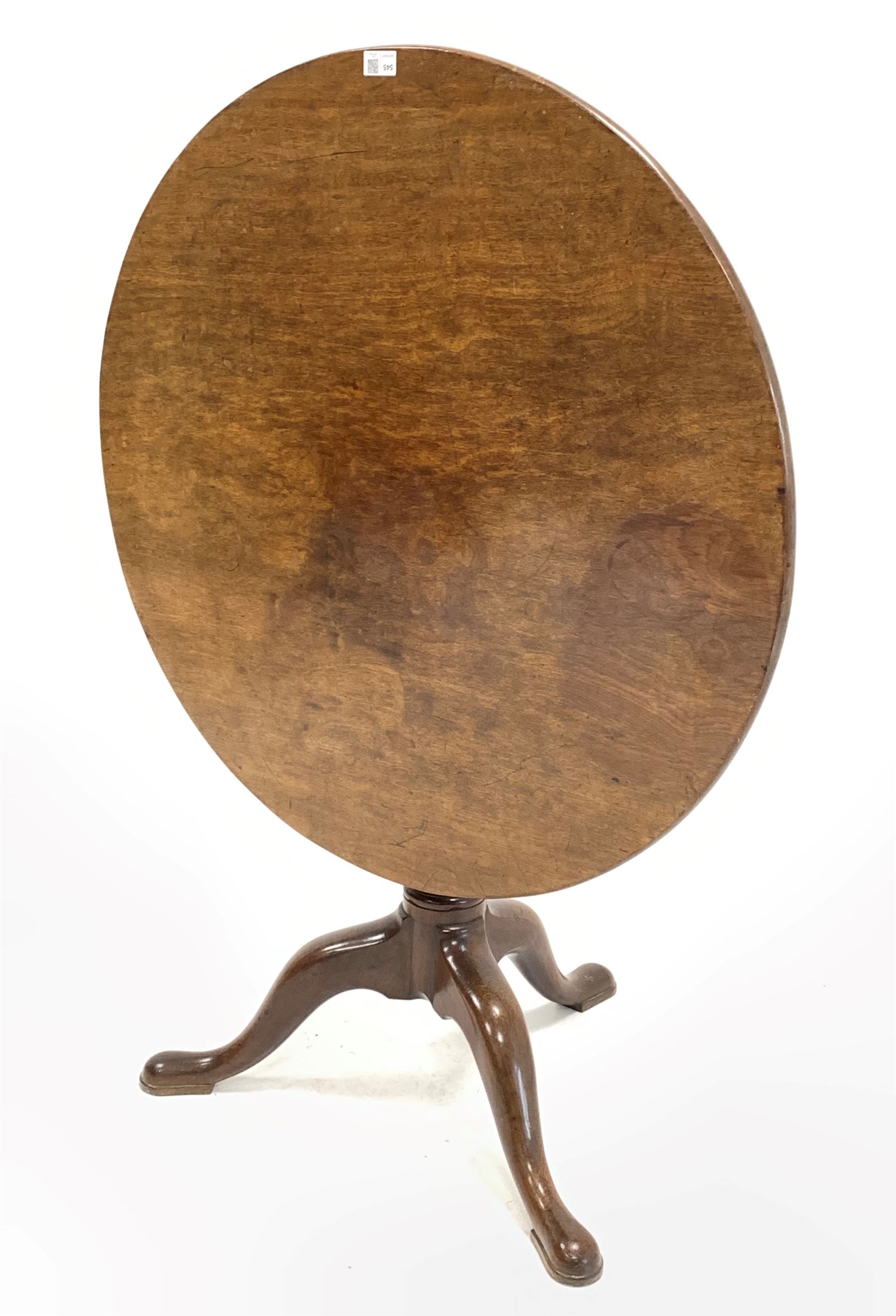 George III mahogany tilt top table - Image 2 of 3