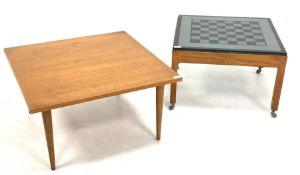 Mid to Late 20th century teak games table