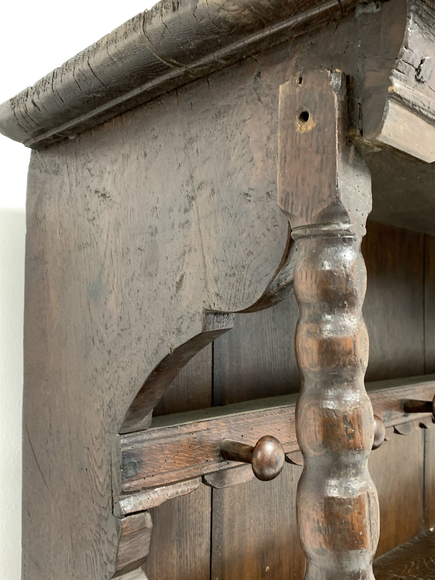 Antique welsh oak dresser - Image 3 of 6