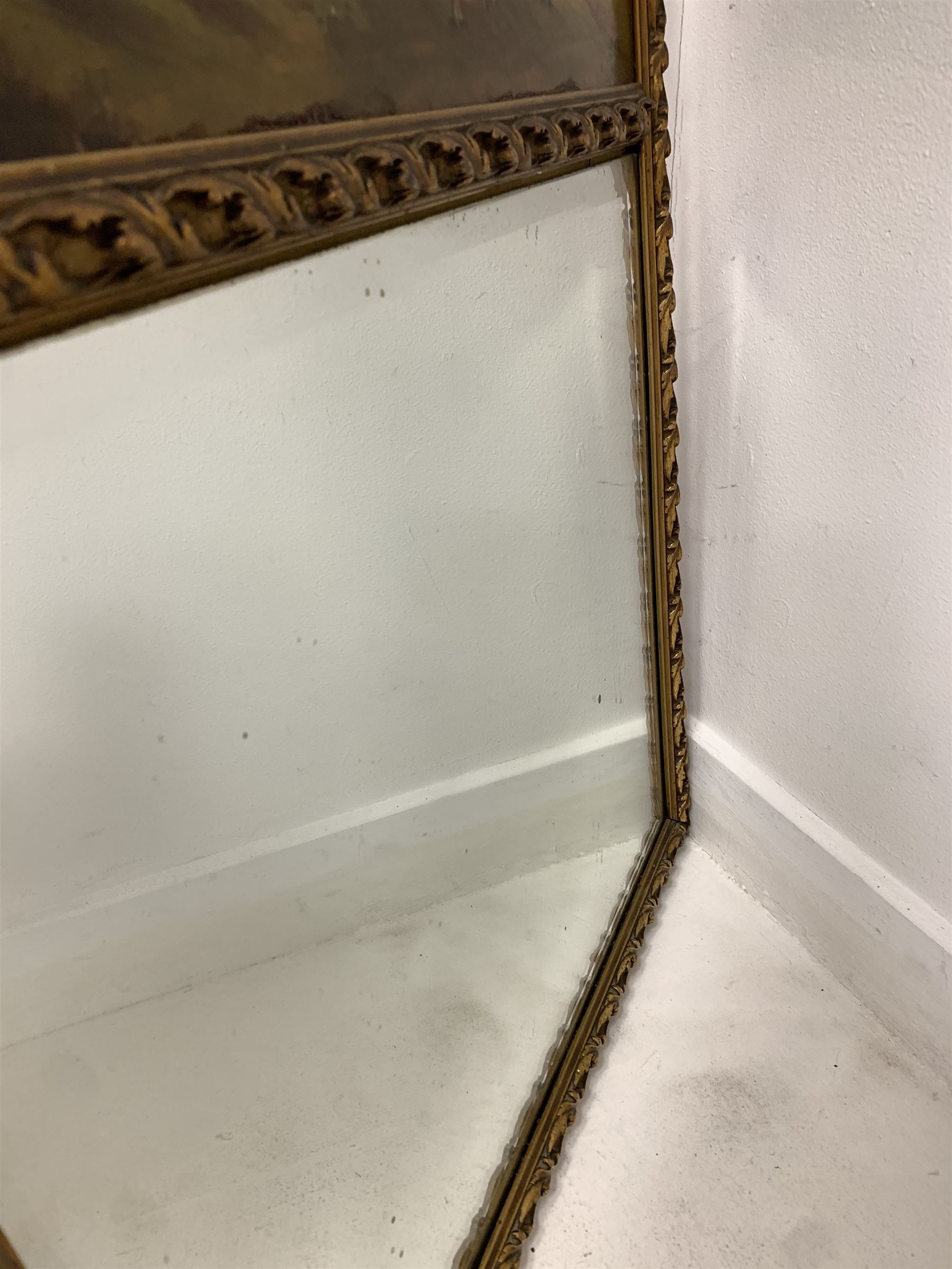 20th century gilt framed wall mirror - Image 2 of 2