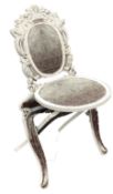 Madame de Pompadour French style folding wooden chair