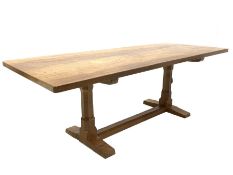 Peter 'Rabbitman' Heap of Wetwang - Yorkshire oak rectangular refectory dining table