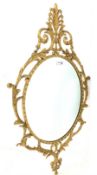 Decorative late 18th century design gilt framed wall mirror