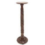 19th century and later mahogany torchere