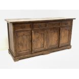 Rustic solid oak sideboard