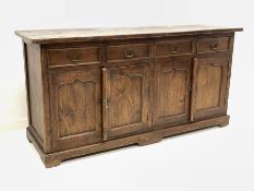 Rustic solid oak sideboard