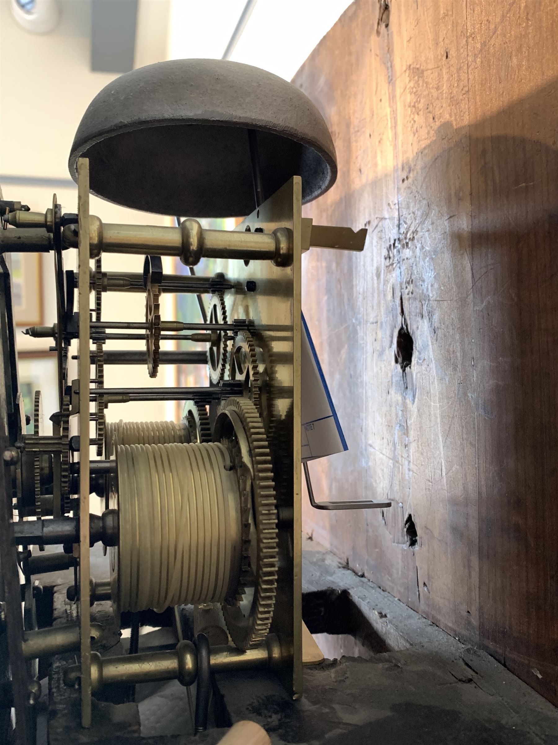 Late Georgian figured mahogany longcase clock - Image 4 of 4