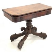 Late Georgian Irish mahogany tea table