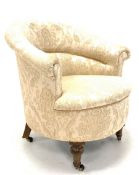 Victorian tub upholstered armchair