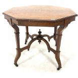 Edwardian rosewood octagonal centre table