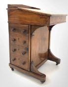 Victorian walnut davenport