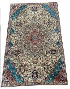 Persian design fawn ground rug