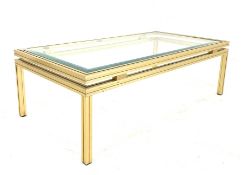 Pierre Vandel - mid century brass coffee table