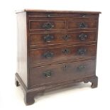 Early George III mahogany bachelors chest of small proportions