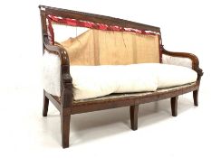 Regency mahogany three seat sofa