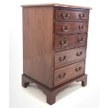 Quality 20th century mahogany pedestal chest