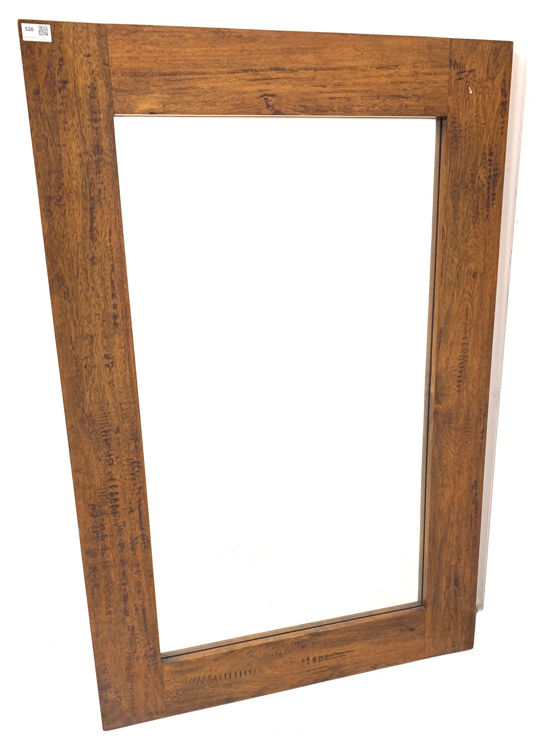 Barker & Stonehouse Santa Fe rectangular wall mirror in hardwood frame 80cm x 121cm