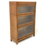 Mid 20th century oak stacking library bookcase
