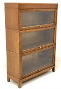 Mid 20th century oak stacking library bookcase