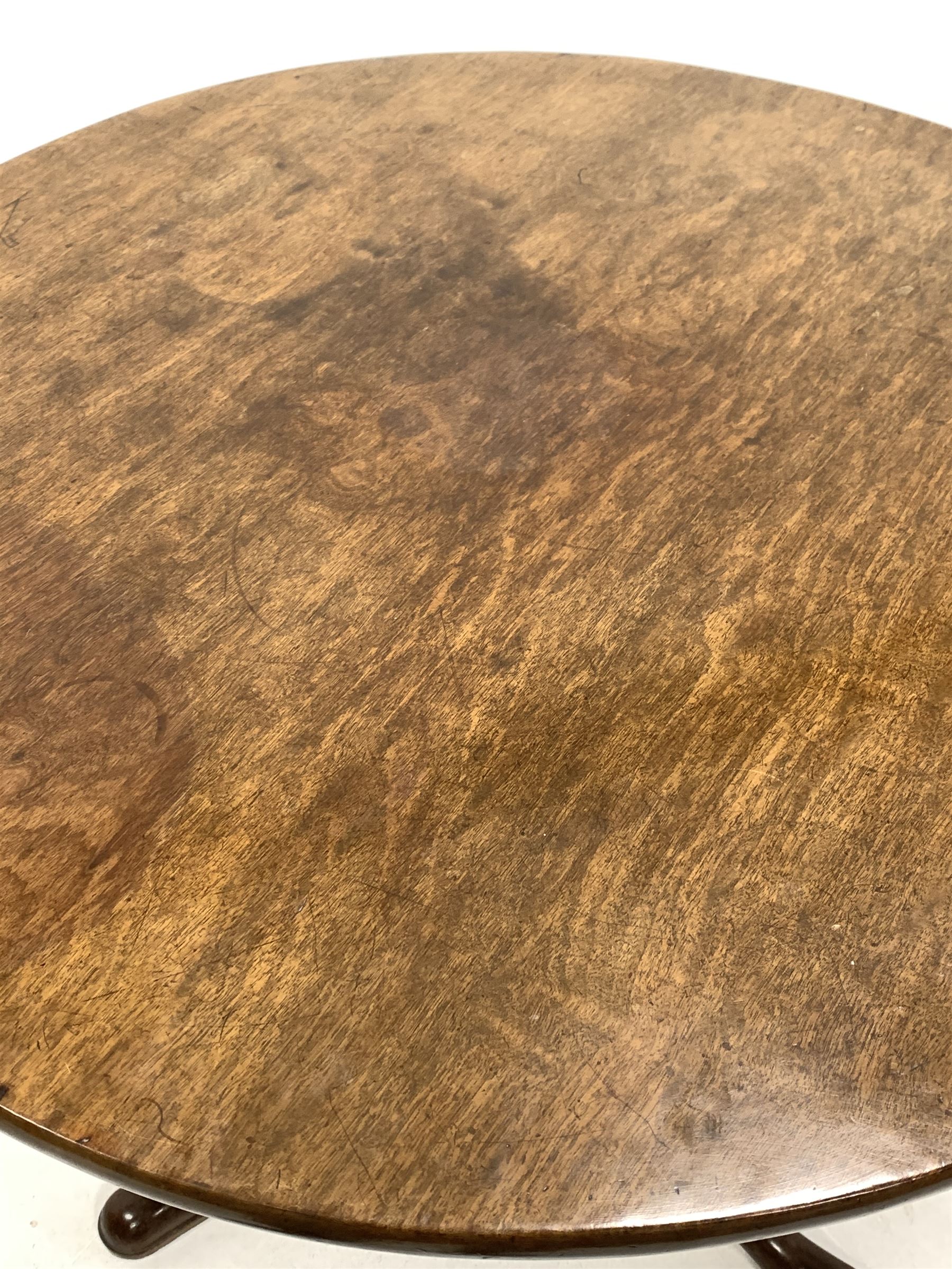 George III mahogany tilt top table - Image 3 of 3