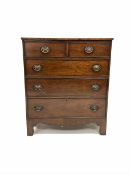 Georgian mahogany chest fitted with two short and two long drawers