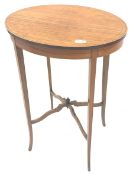 Edwardian satinwood occasional table