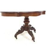 Victorian style mahogany centre table