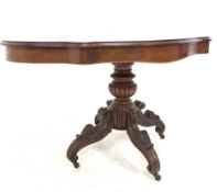 Victorian style mahogany centre table