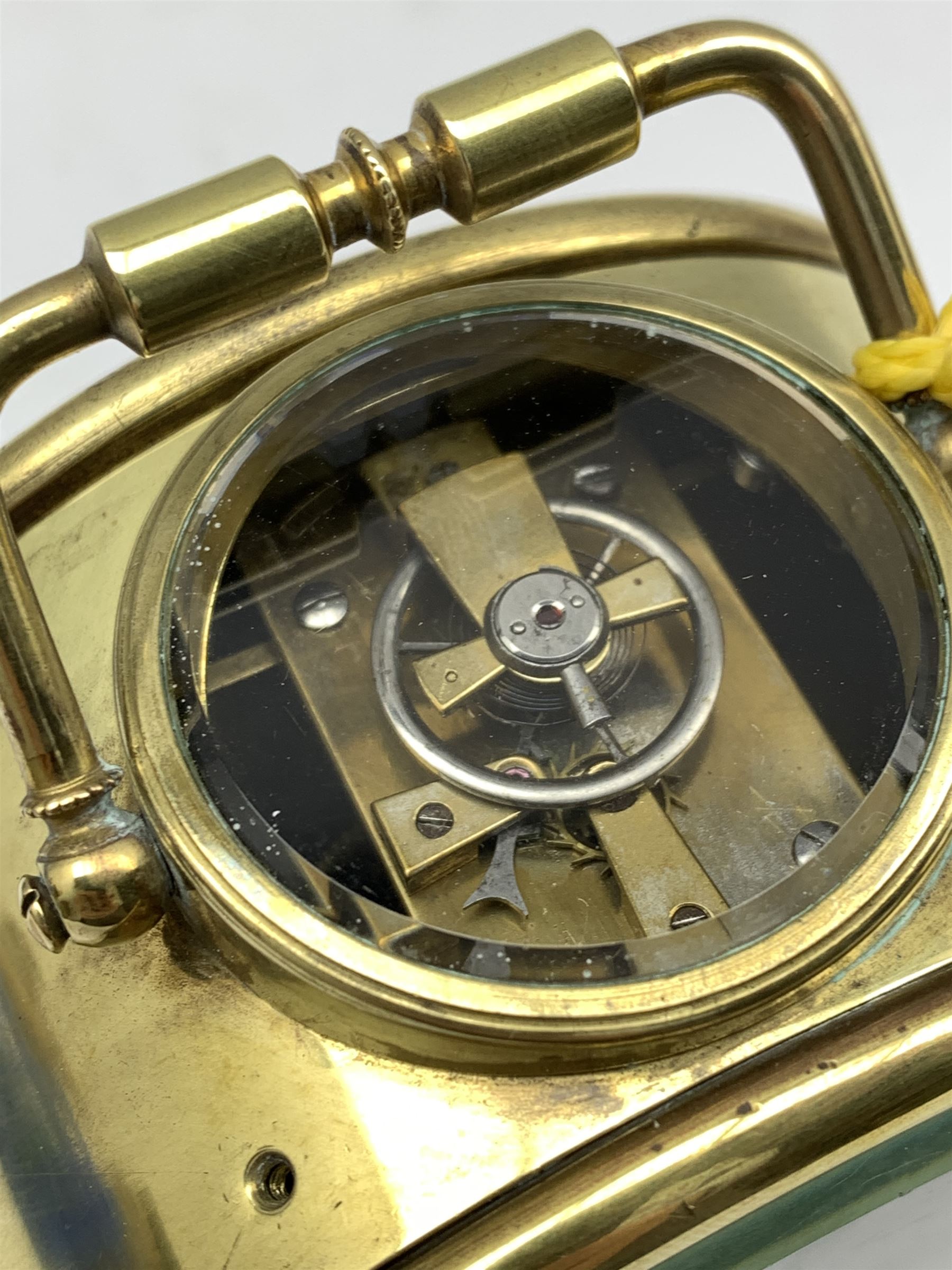 Brass cased drum type alarm clock - Image 3 of 3