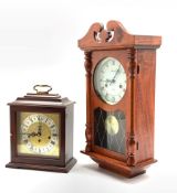 20th century mahogany mantel clock