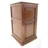 Edwardian mahogany pedestal cupboard