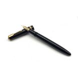 Parker Maxima Vacumatic fountain pen in black case with gilt clip