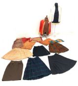 Assorted ladies designer clothing to include a Ralph Lauren silk shirt